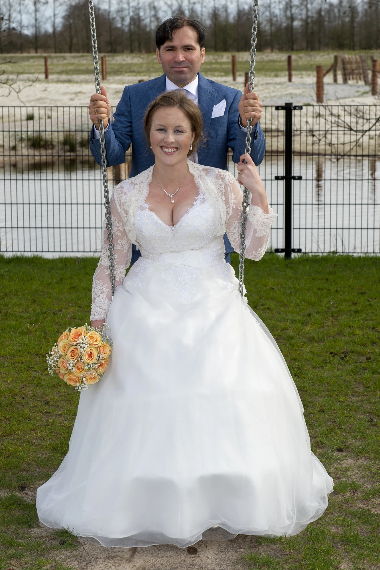 Dr David Adam Braimer and Deborah Aukje Brommer, founders of Make Baby Complete, together on their wedding day.